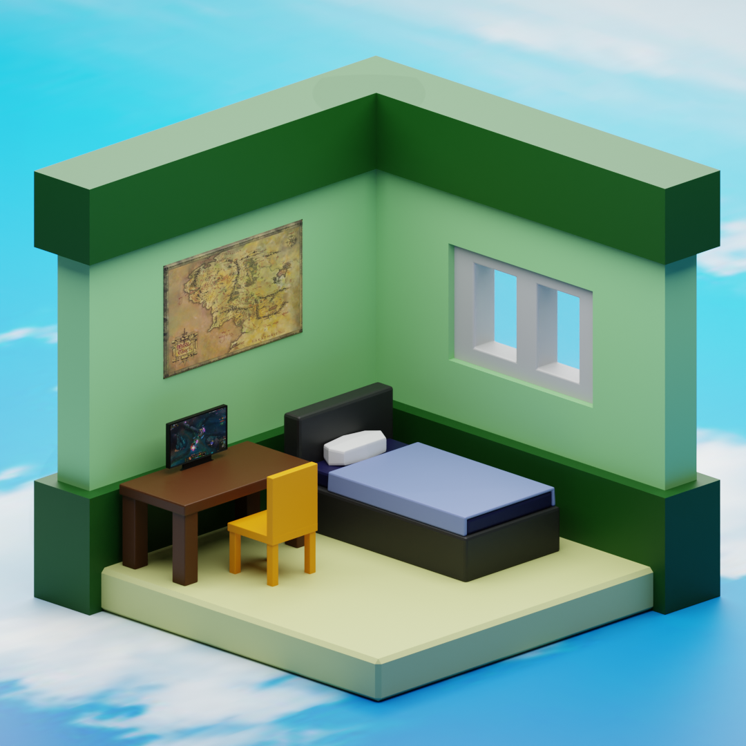 Isometric Room - Blender