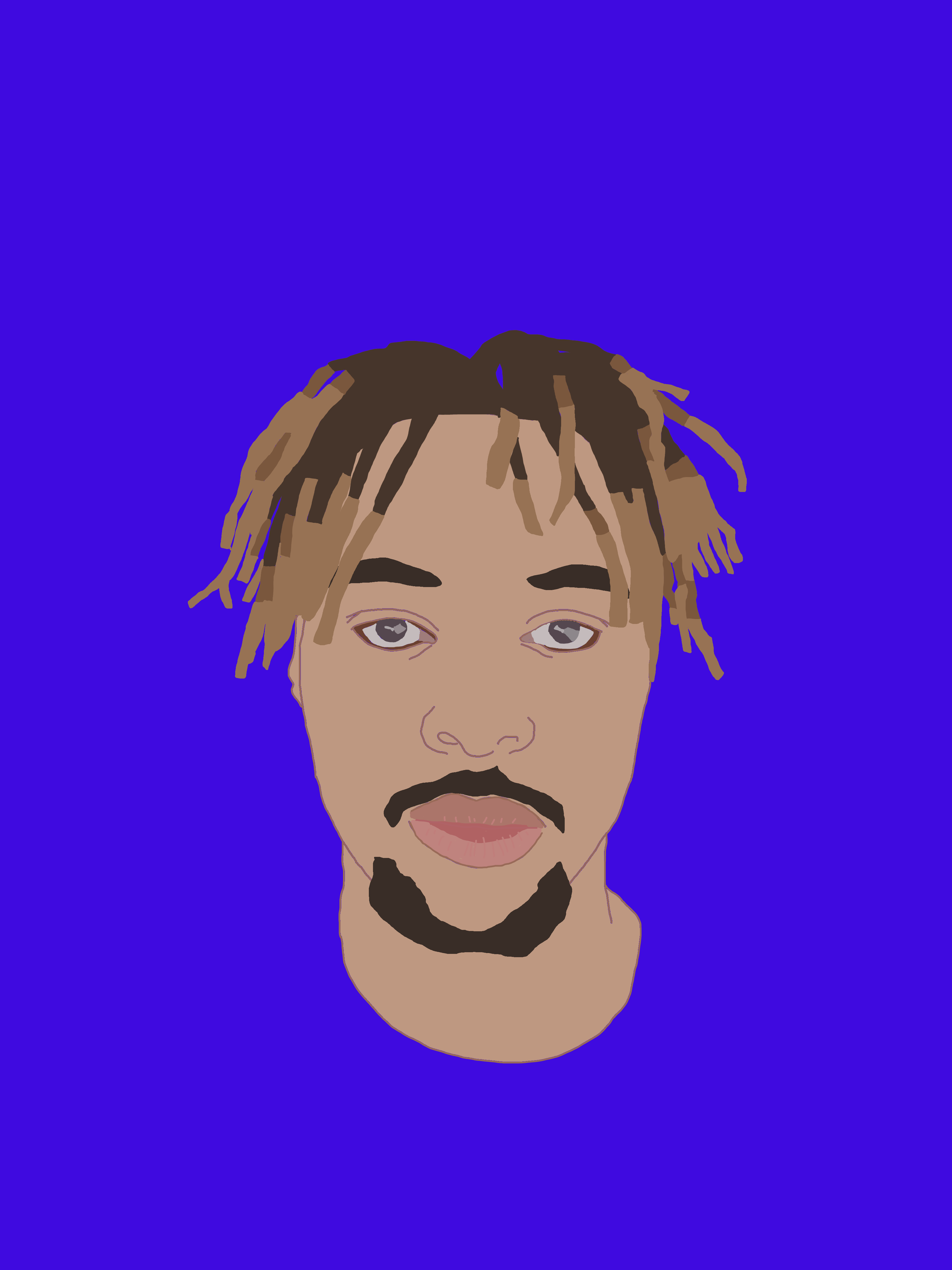 Colour Block Self Portrait - Krita