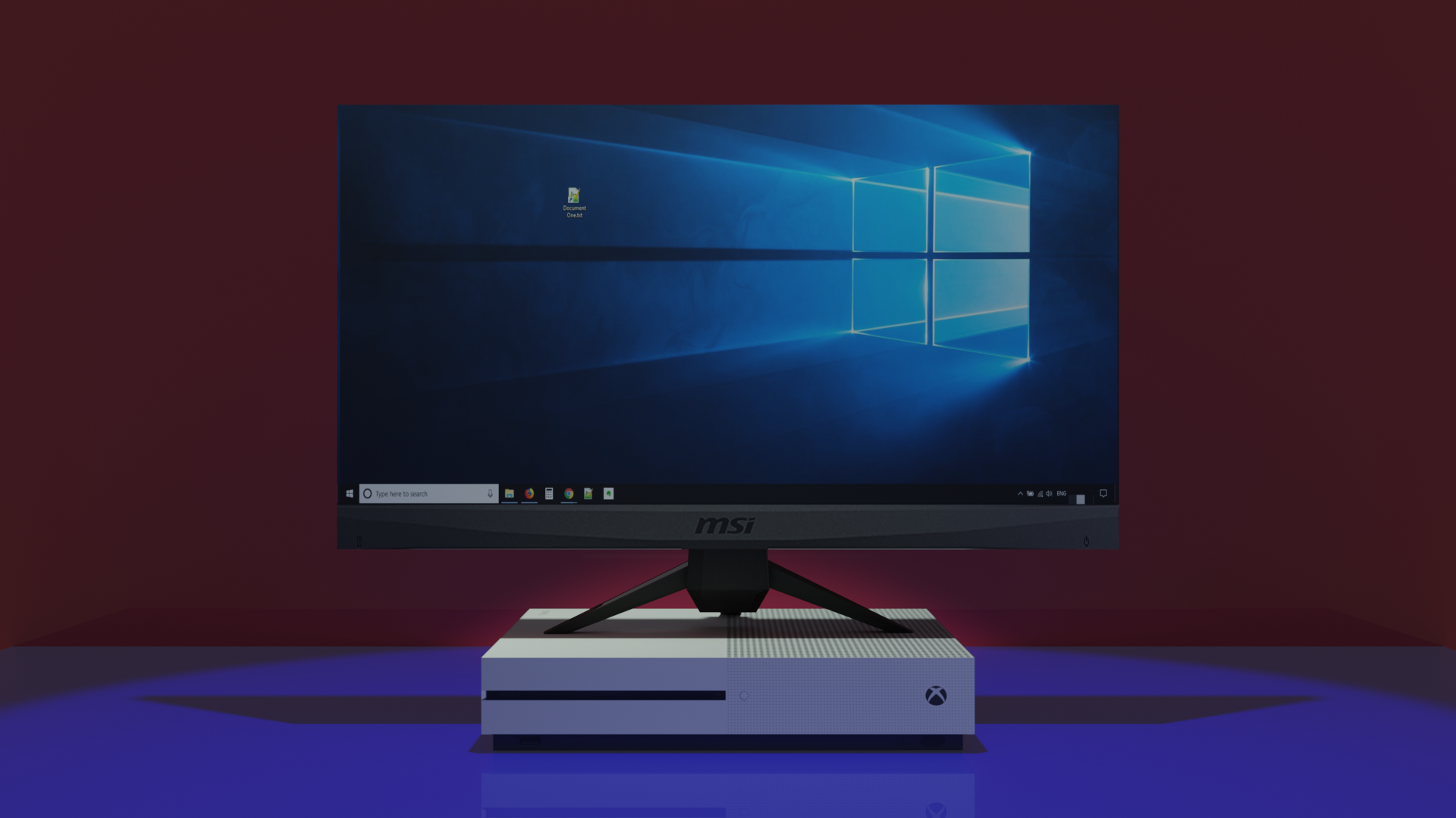 Xbox + Monitor - Blender