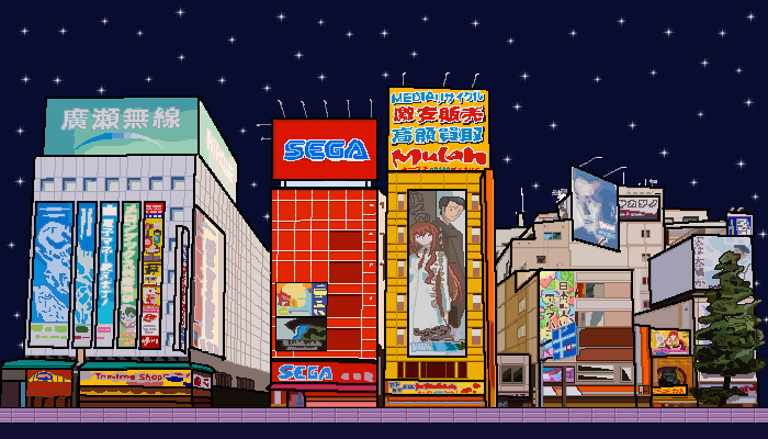 Pixel Art Game Level Design City - Krita