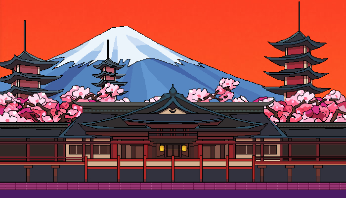 Pixel Art Game Level Design Mansion - Krita